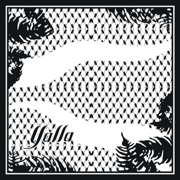 Black and white patterned Kufiya design with 'Yalla' branding