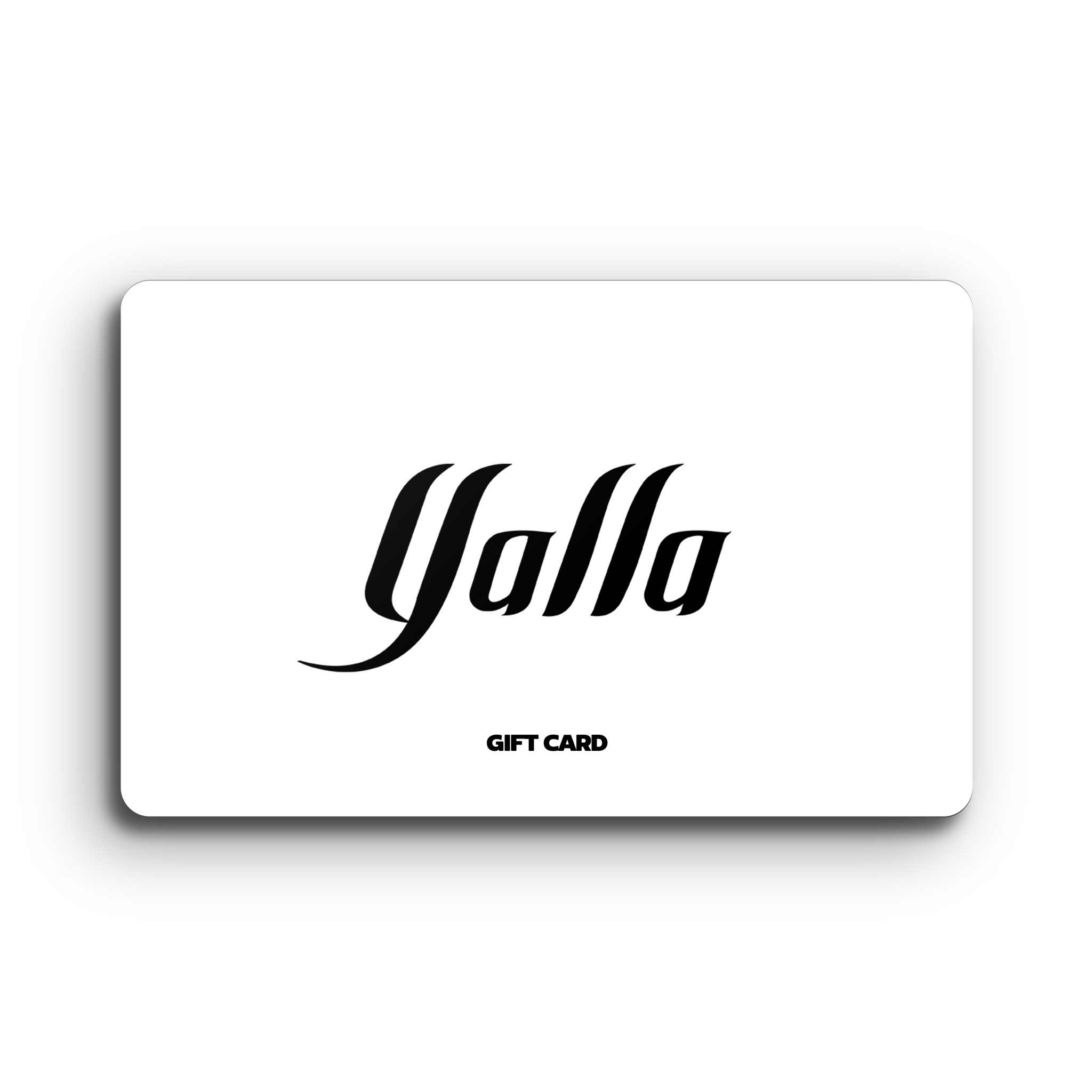 Yalla Apparel gift card, offering the best in Arab streetwear and Arab Clothing