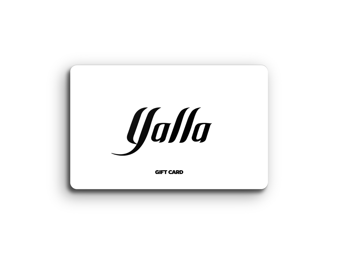 Yalla Apparel gift card, offering the best in Arab streetwear and Arab Clothing